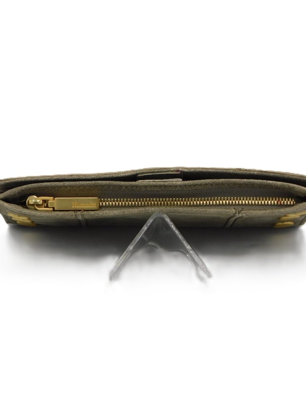 Hammitt 110 North Wallet | Pewter/Brushed Gold | Long Foldover | VGUC - Picture 6 of 15